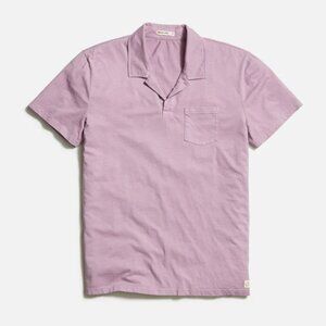 Marine Layer Sea Change Cotton Polo Lavender Mist